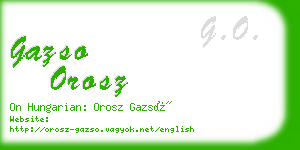 gazso orosz business card